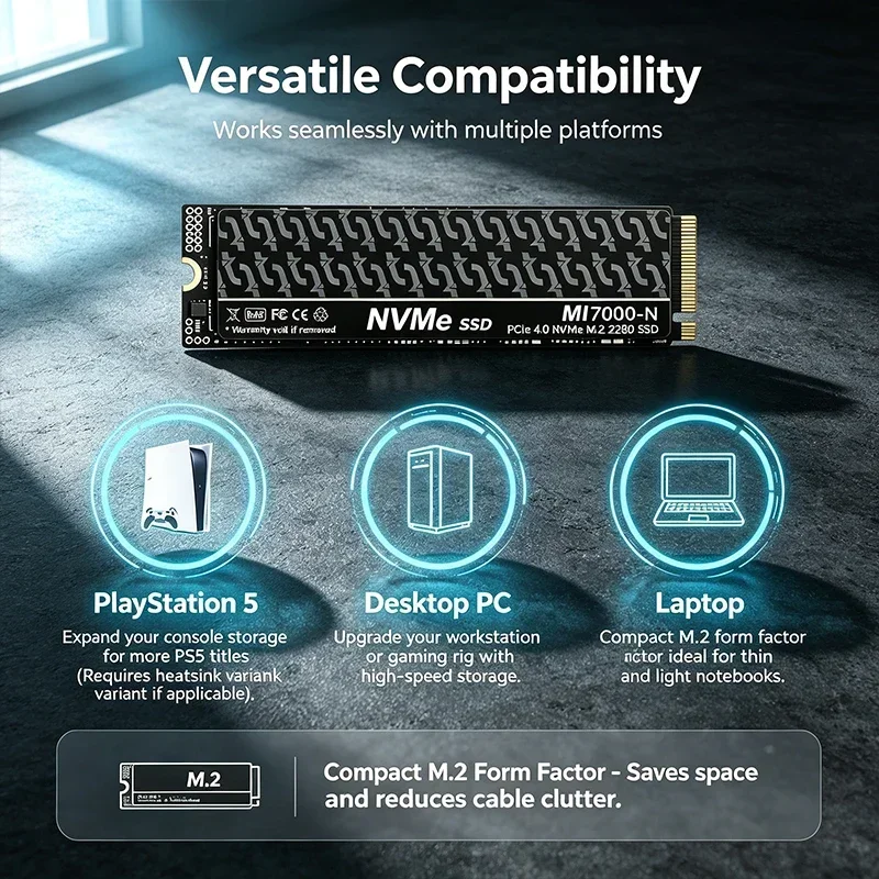 MI7000N M.2 PCIe 4.0 NVMe SSD  - M.2 Nvme 4Tb Pcie 4.0 Ssd recension och pris