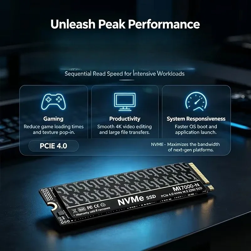 MI7000N M.2 PCIe 4.0 NVMe SSD  - M.2 Nvme 4Tb Pcie 4.0 Ssd recension och pris
