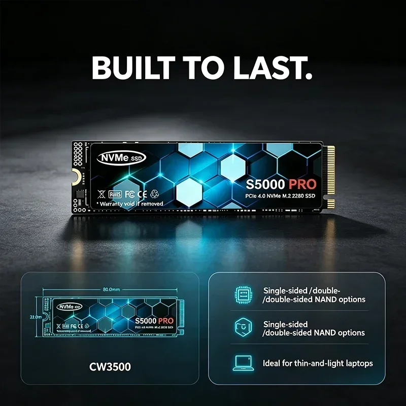 S5000 PRO M.2 PCIe 4.0 NVMe SS - M.2 Nvme 4Tb Pcie 4.0 Ssd recension och pris