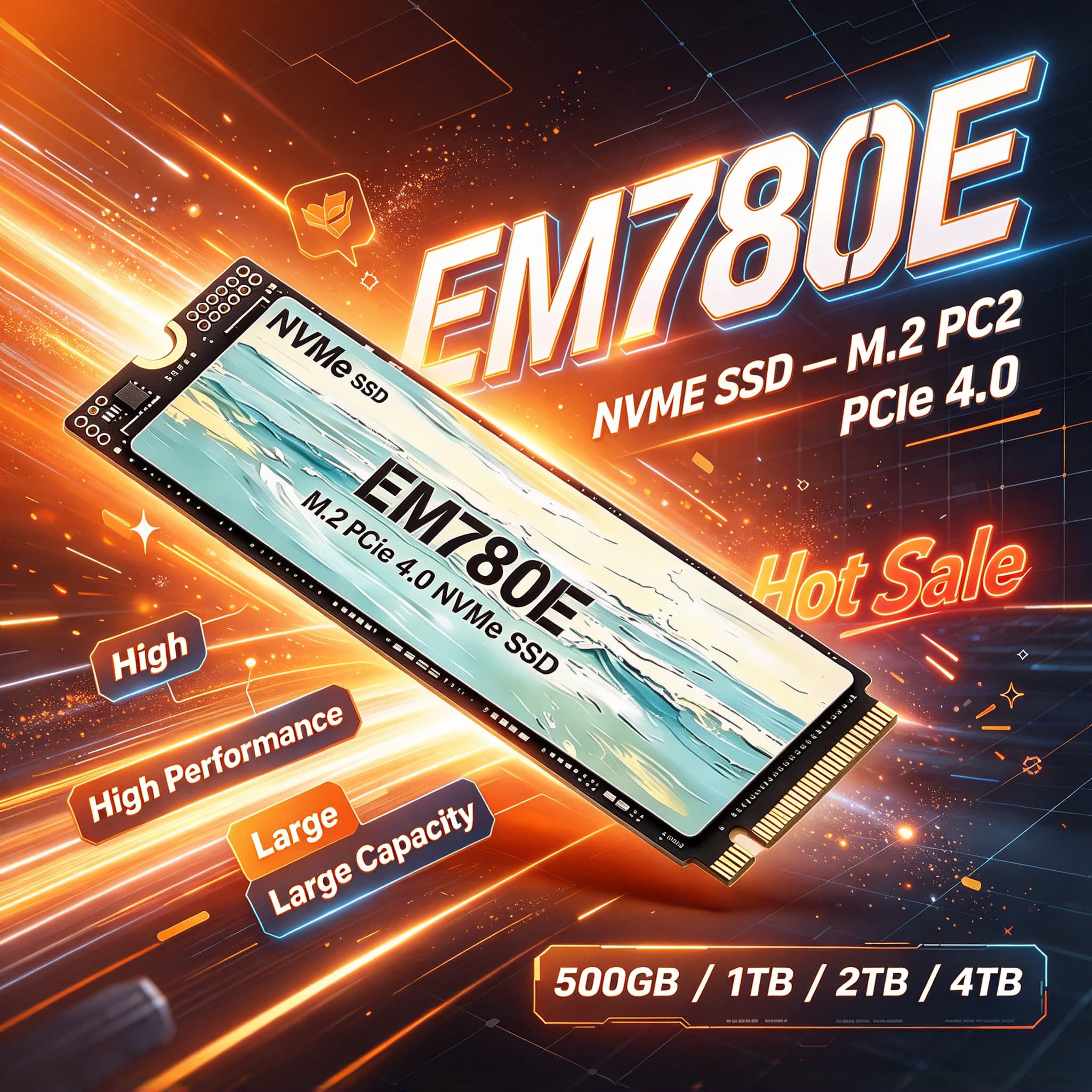 EM780E M.2 NVMe PCIe 4.0 SSD 5 - M.2 Nvme 4Tb Pcie 4.0 Ssd recension och pris
