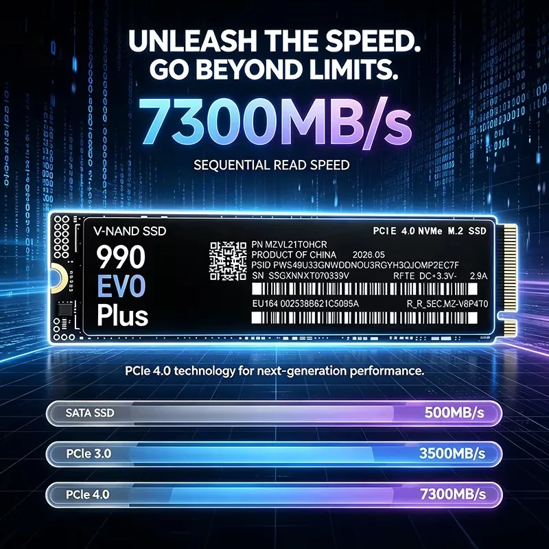990 EVO Plus 500GB-4TB TLC 3D  - M.2 Nvme 4Tb Pcie 4.0 Ssd recension och pris