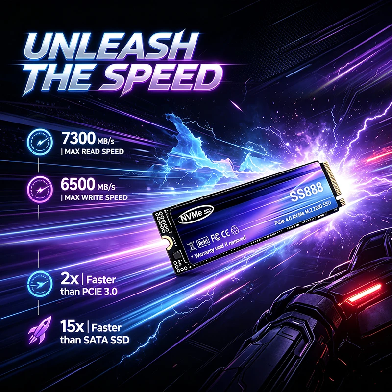 SS888 M.2 NVMe PCIe 4.0 SSD 73 - M.2 Nvme 4Tb Pcie 4.0 Ssd recension och pris