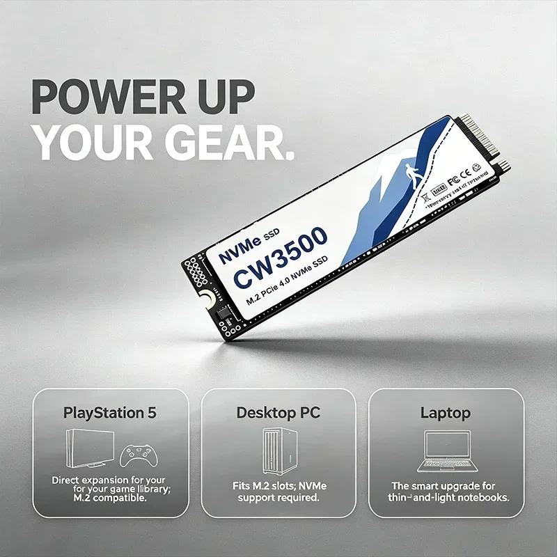 CW3500 NVMe SSD 7300MB/s PCIe  - M.2 Nvme 4Tb Pcie 4.0 Ssd recension och pris
