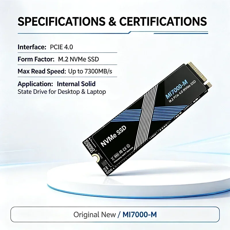 PCIe 4.0 MI7000-M NVMe M.2 SSD - M.2 Nvme 4Tb Pcie 4.0 Ssd recension och pris
