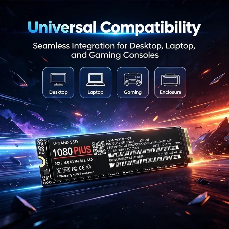 High Speed 100% Original 1080  - M.2 Nvme 4Tb Pcie 4.0 Ssd recension och pris