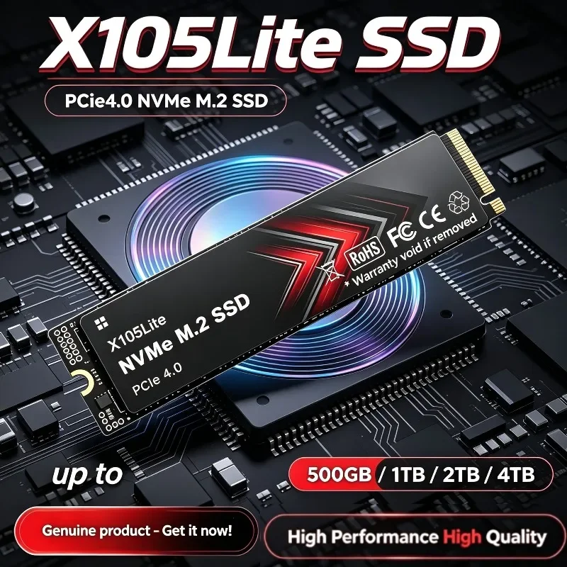 Brand New X105Lite NVMe SSD M. - M.2 Nvme 4Tb Pcie 4.0 Ssd recension och pris