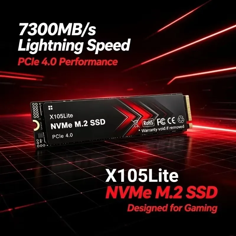 Brand New X105Lite NVMe SSD M. - M.2 Nvme 4Tb Pcie 4.0 Ssd recension och pris