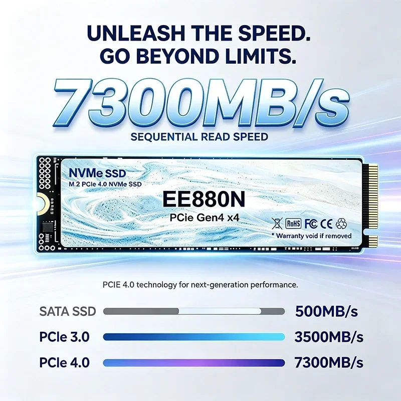 2026New EE880N High Speed 7300 - M.2 Nvme 4Tb Pcie 4.0 Ssd recension och pris